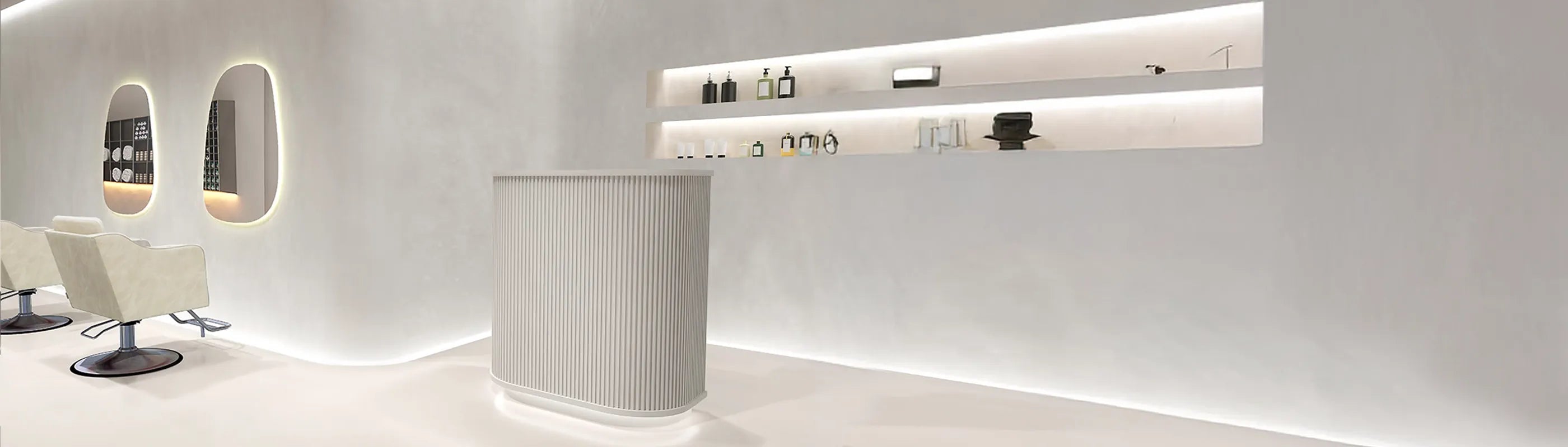 第一印象でもある美容室 レジカウンター｜受付カウンター 美容室｜レジ