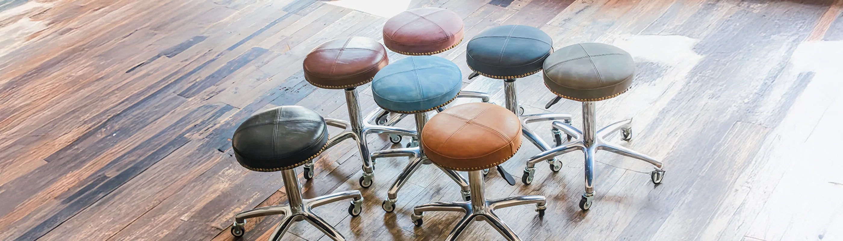 デザインキャスタースツール／美容室 理容室 カットイス スツール