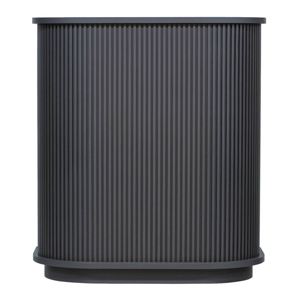 ダークグレー色おしゃれなレジカウンター【カミラ】正面