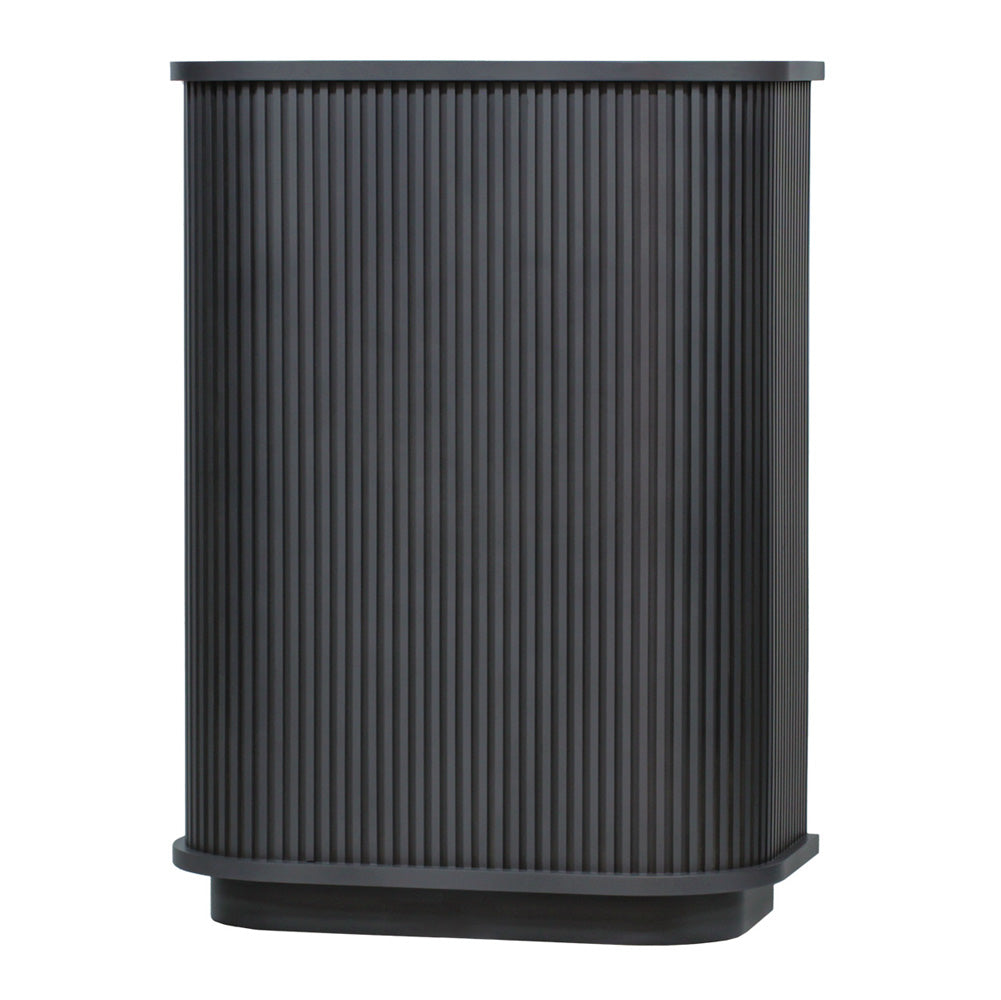 ダークグレー色おしゃれなレジカウンター【カミラ】斜め