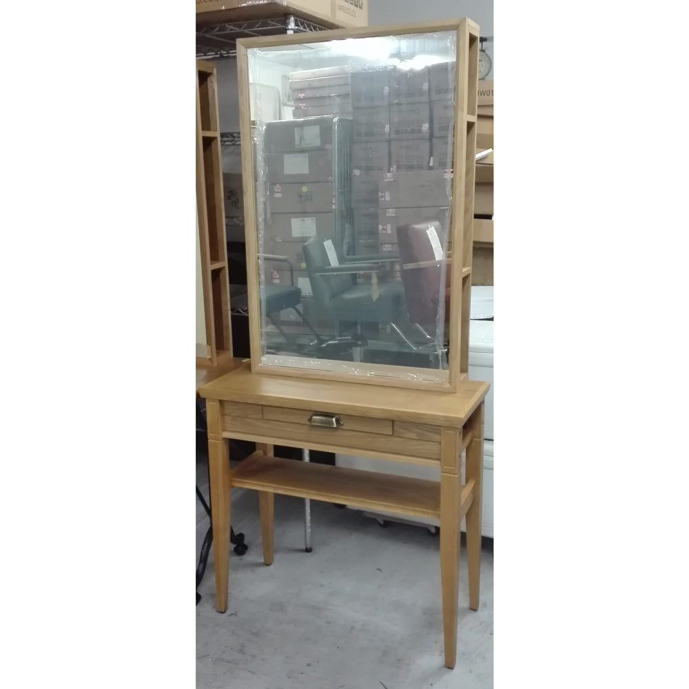 アウトレット ウッドドレッサー フェルドナ 収納式 片面 OL1604 通常価格¥65,780