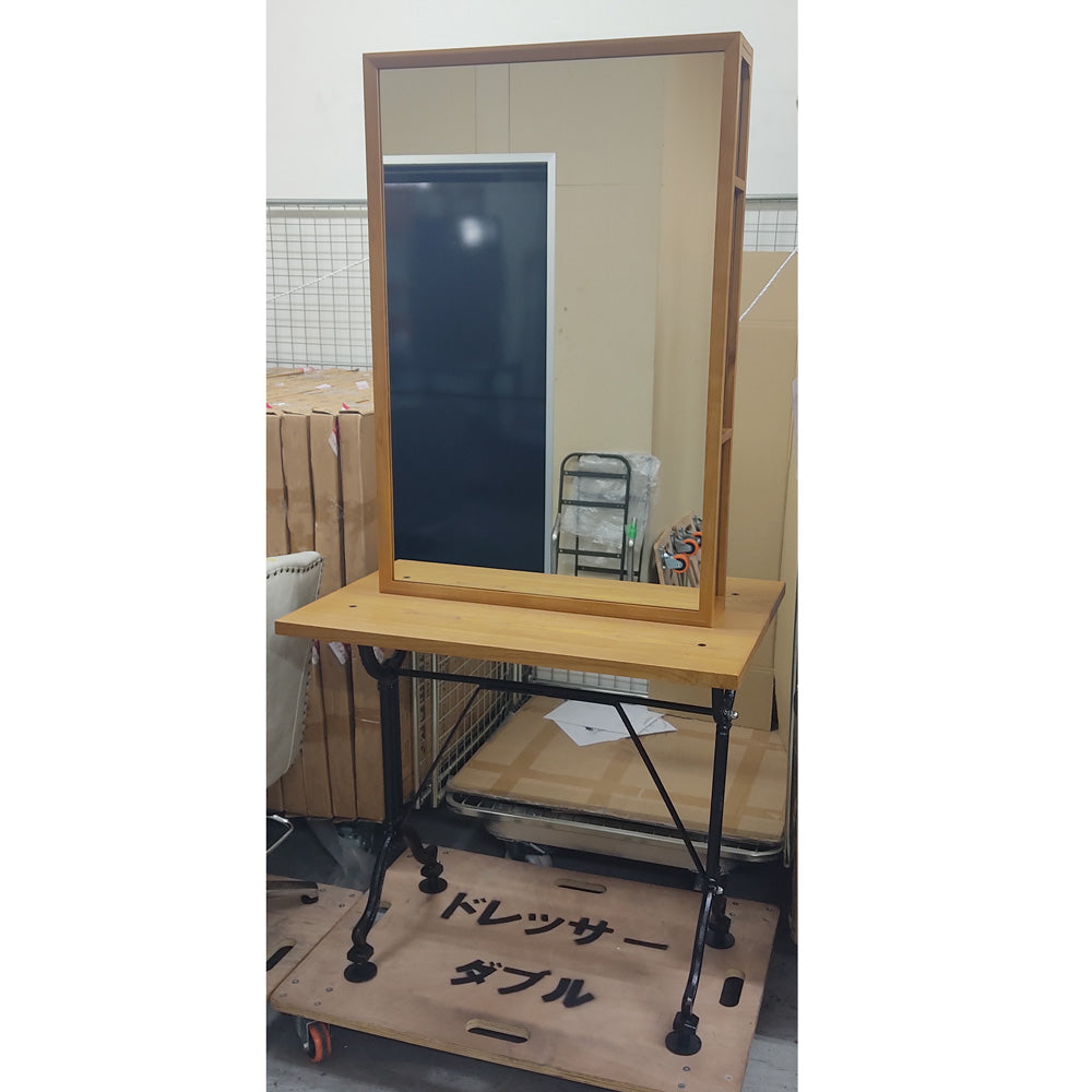 アウトレット ミシン脚ドレッサー収納式 両面 OL1955