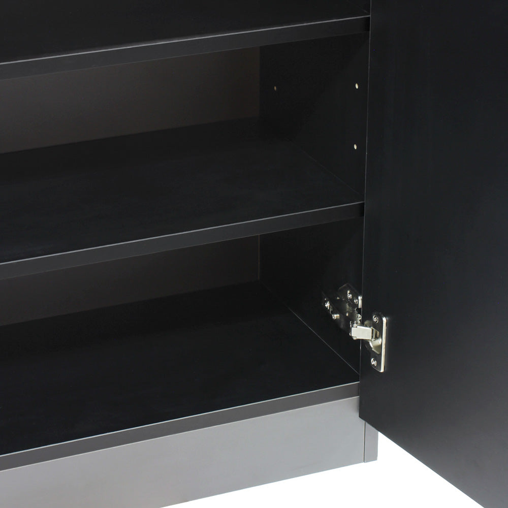 ダークグレー色ストック型キャビネット下台の詳細