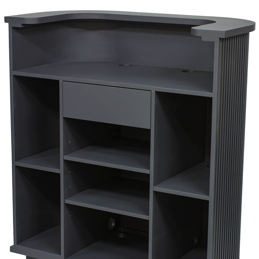 ダークグレー色おしゃれなレジカウンター【カミラ】ディテール写真