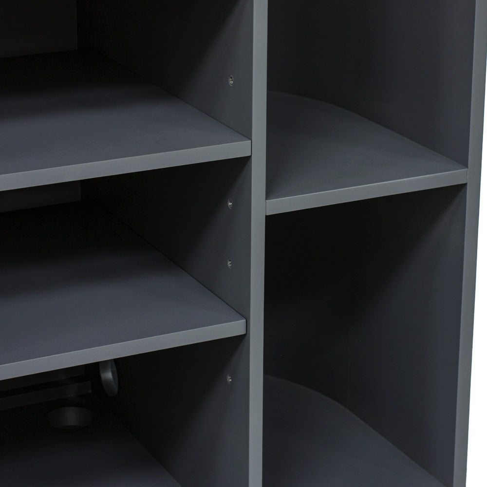 ダークグレー色おしゃれなレジカウンター【カミラ】ディテール写真