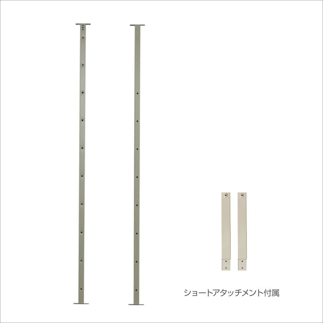 アイアンパーテーション用オプション鉄柱 BGA(2本1セット)