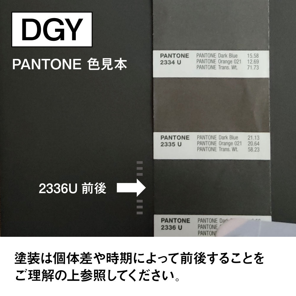 ダークグレー色の色見本(PANTONEカラー)
