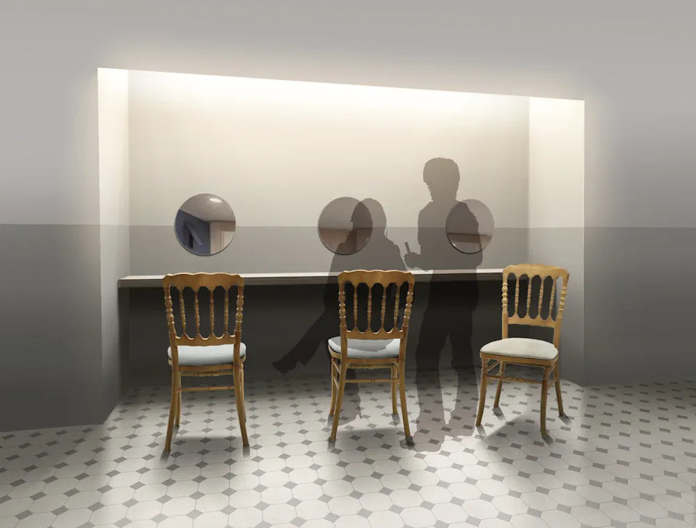 ウォールアートミラーの使用イメージ2