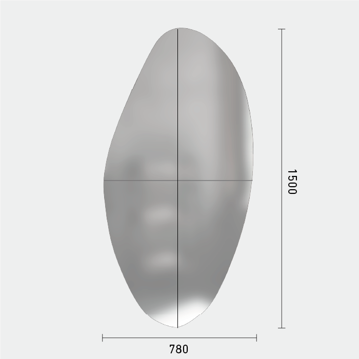 ウォールアートミラーのサイズ表