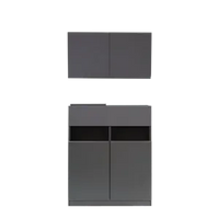 シャンプーキャビネットのモデル - フラット<br>ダブル扉<br>450mm 上台