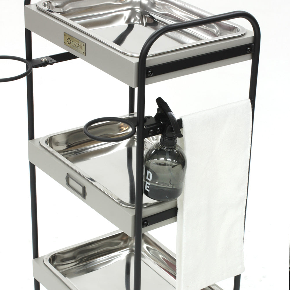 3段ウッドワゴンステンレストレイ3枚の詳細