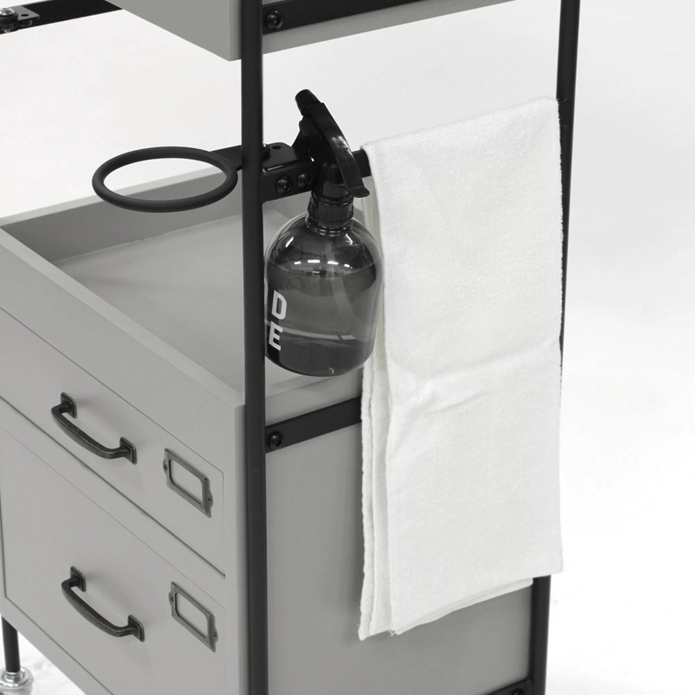 2段引き出しウッドワゴンの詳細