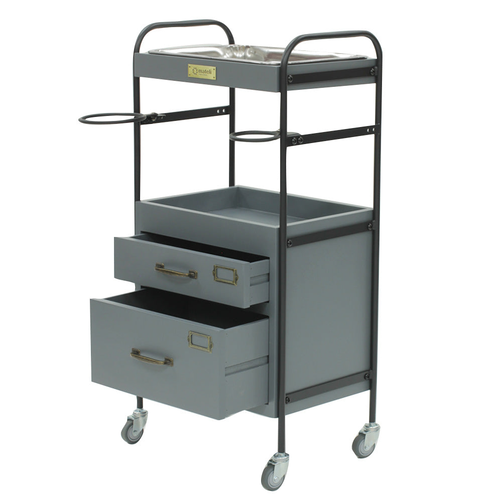 2段引き出しウッドワゴンの詳細