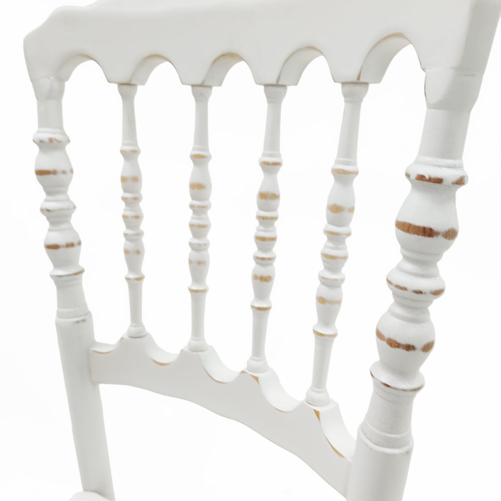ホワイト色ナポレオンチェアの詳細写真2