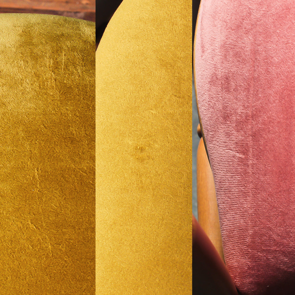 いベルベット素材のクッションの詳細