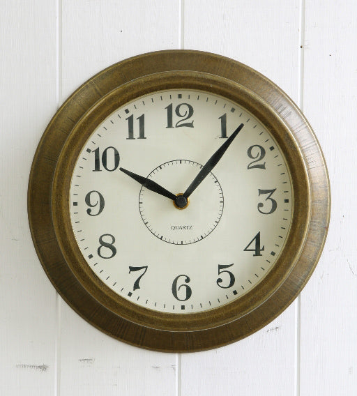 銅色ウォールクロック