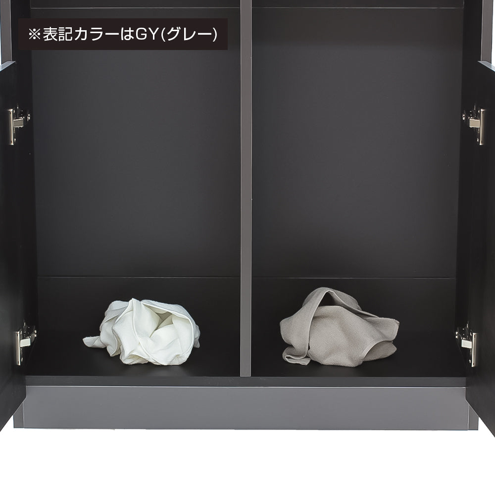 ブラック色モールディングありシャンプーキャビネット【下台】の詳細