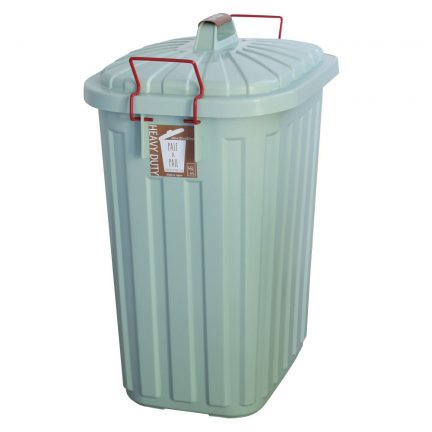 ふた付きゴミ箱 ブルーグレー 60L