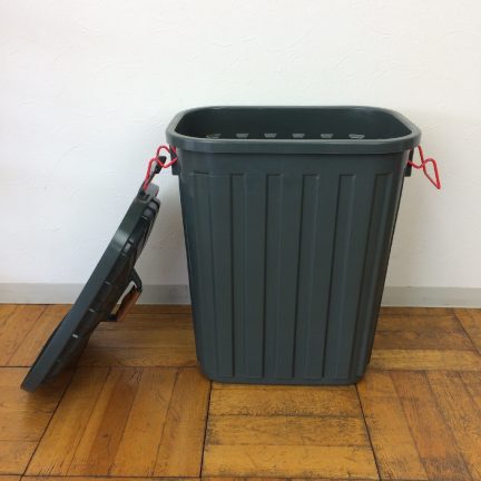 ふた付きゴミ箱 チャコールグレー 60L