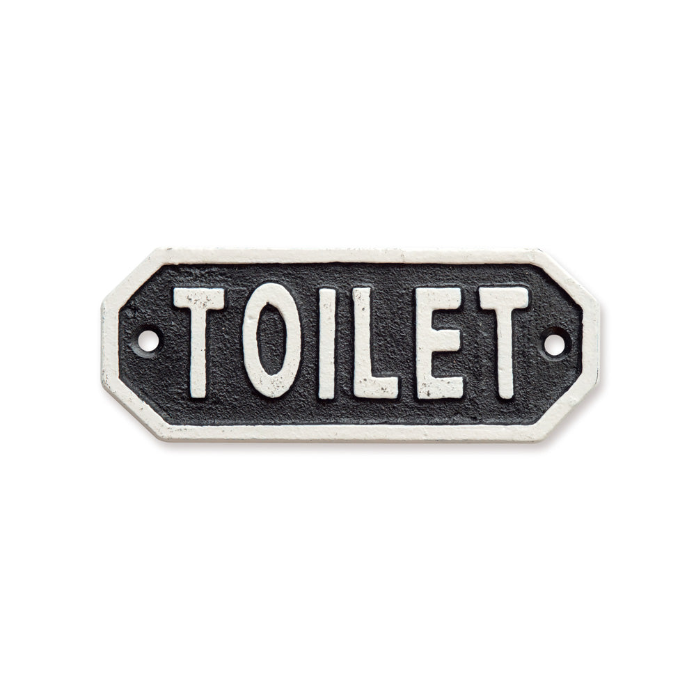 サインプレート TOILET ブラック