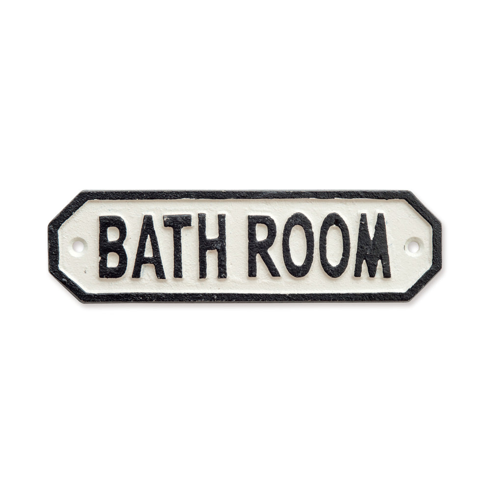 サインプレート BATH ROOM ホワイト
