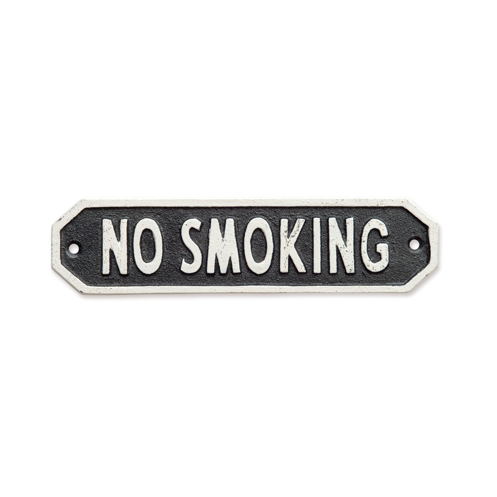 サインプレート NO SMOKING ブラック
