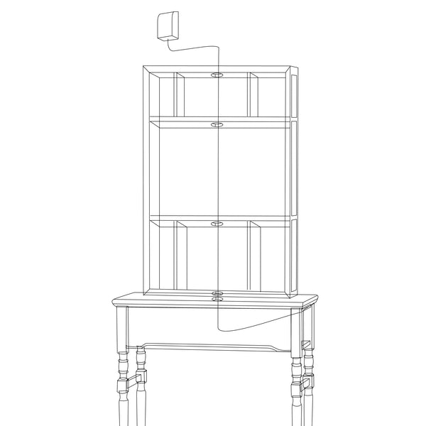 天井からコードを通せる配線口