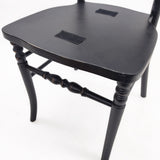 ブラック色ナポレオンチェア（木フレーム単品）の詳細写真9