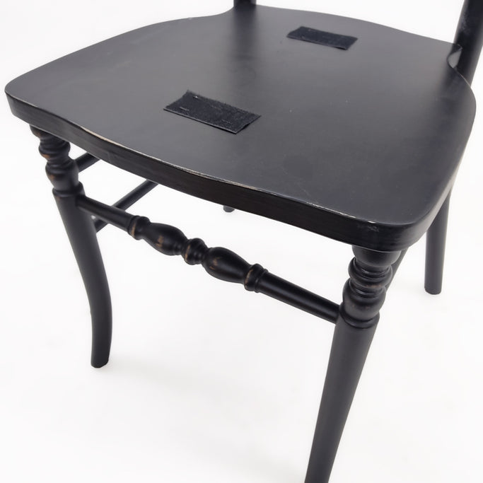 ブラック色ナポレオンチェア（木フレーム単品）の詳細写真9