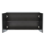 ダークグレー色ストック型キャビネット上台450mm