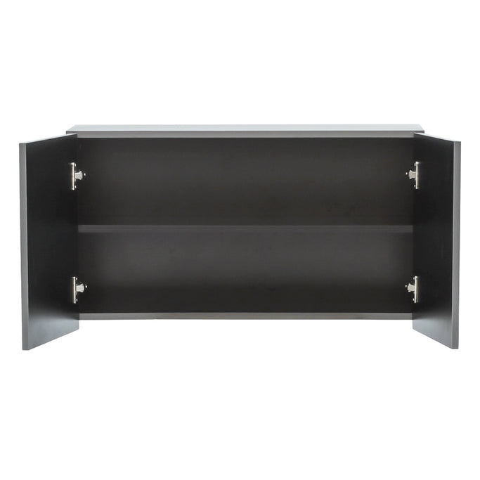 ダークグレー色ストック型キャビネット上台450mm