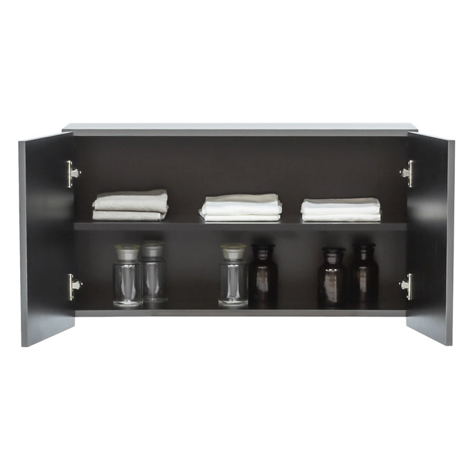 ダークグレー色ストック型キャビネット上台450mm