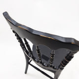 ブラック色ナポレオンチェア（木フレーム単品）の詳細写真8