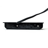 ホワイト色薄型簡易取り付け型コンセントプラグ　裏面