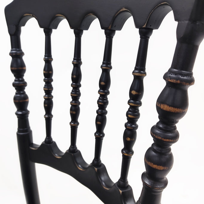 ブラック色ナポレオンチェアの詳細写真2