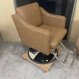 アウトレット スタイリングチェア アデラⅡ(MBR) 丸型ベースポンプ(SV) OL2302【お客様組立】