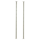 ベージュグレー色アイアンパーテーション用オプション鉄柱（2本１セット）