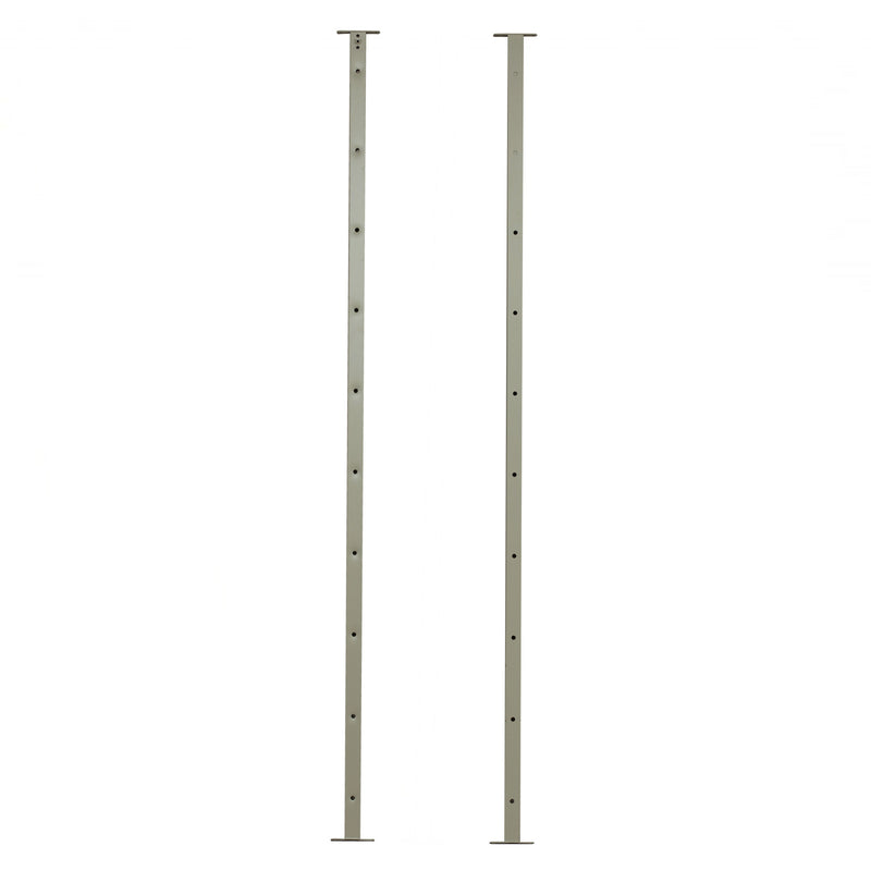 ベージュグレー色アイアンパーテーション用オプション鉄柱（2本１セット）