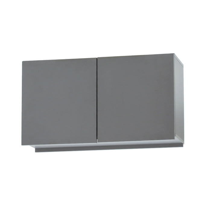 ダークグレー色ストック型キャビネット上台450mm