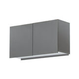 ダークグレー色ストック型キャビネット上台450mm