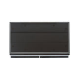 ダークグレー色ストック型キャビネット上台450mm