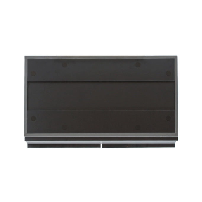 ダークグレー色ストック型キャビネット上台450mm