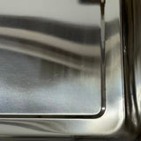 アウトレット 3段ウッドワゴン ステンレストレイ3枚 キャスター付き(BR)【完成品出荷】OL2142 通常価格￥19,580