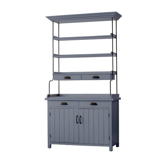 グレー色ディスプレイシェルフキャビネット