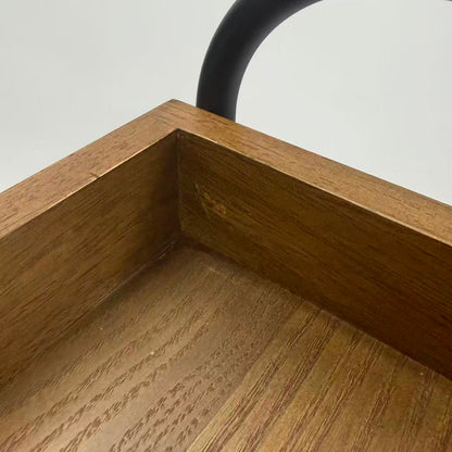 アウトレット 3段ウッドワゴン ステンレストレイ無し キャスター付き(BR)【完成品出荷】OL2134 通常価格￥16,280