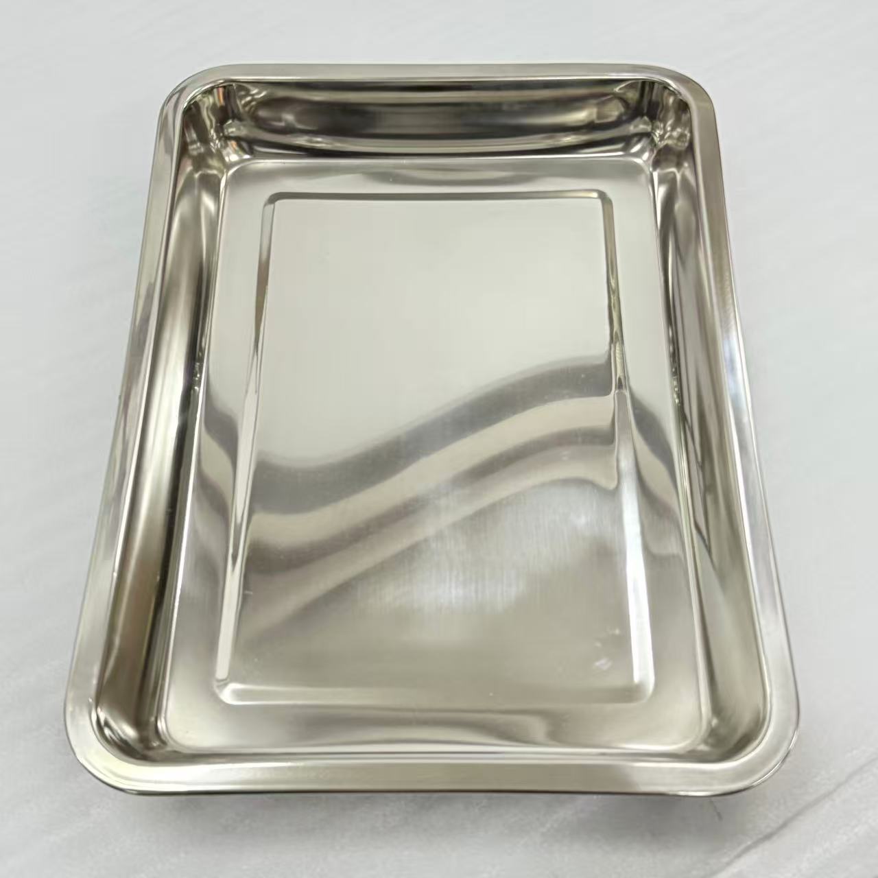 アウトレット 3段ウッドワゴン ステンレストレイ3枚 キャスター付き(BR)【完成品出荷】OL2142 通常価格￥19,580