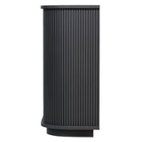 ダークグレー色おしゃれなレジカウンター【カミラ】横面