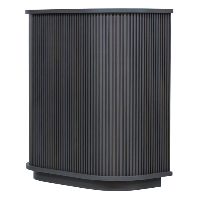 ダークグレー色おしゃれなレジカウンター【カミラ】斜め２