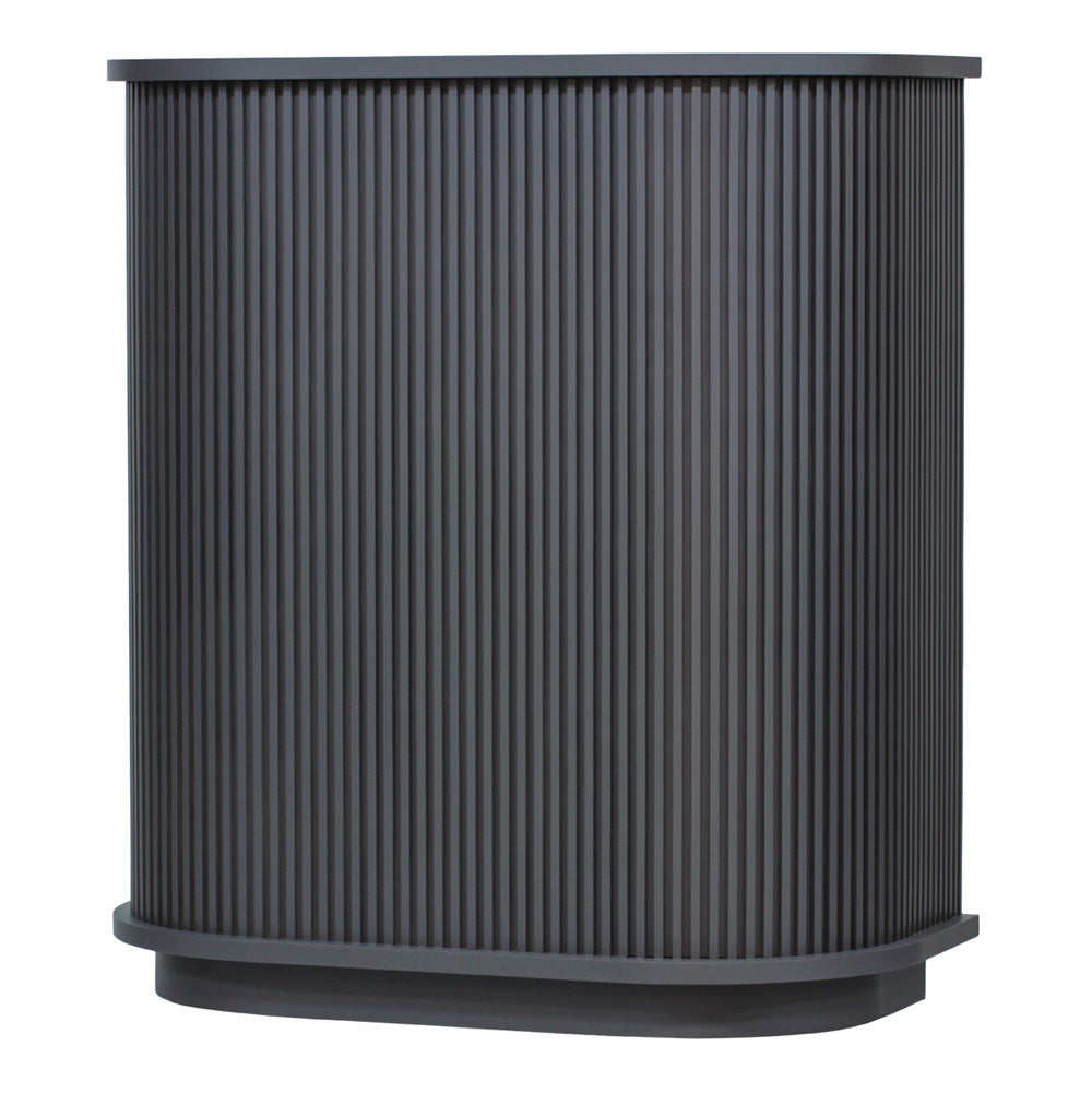 ダークグレー色おしゃれなレジカウンター【カミラ】斜め1