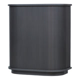 ダークグレー色おしゃれなレジカウンター【カミラ】斜め1